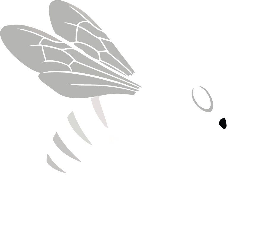 Illustration of a carpenter bee, highlighting the importance of bee removal services in wildlife control.