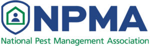 NPMA logo representing the National Pest Management Association, emphasizing pest control and wildlife management services relevant to Trapper Tim's pest removal expertise in Morgan County, IN.